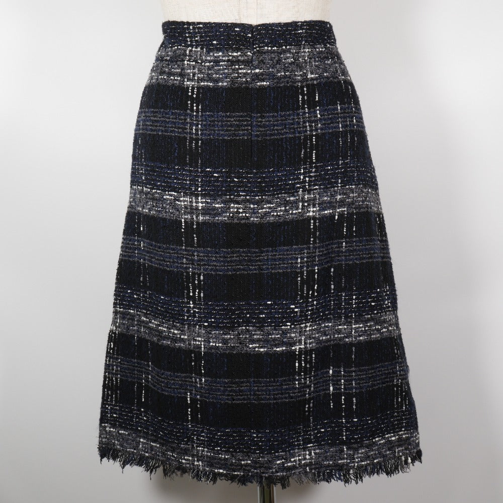 Chanel Tweed Cotton Nylon Skirt
