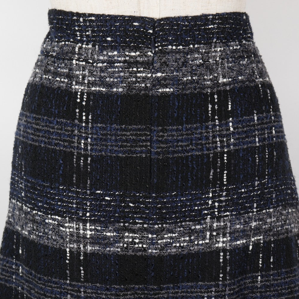 Chanel Tweed Cotton Nylon Skirt