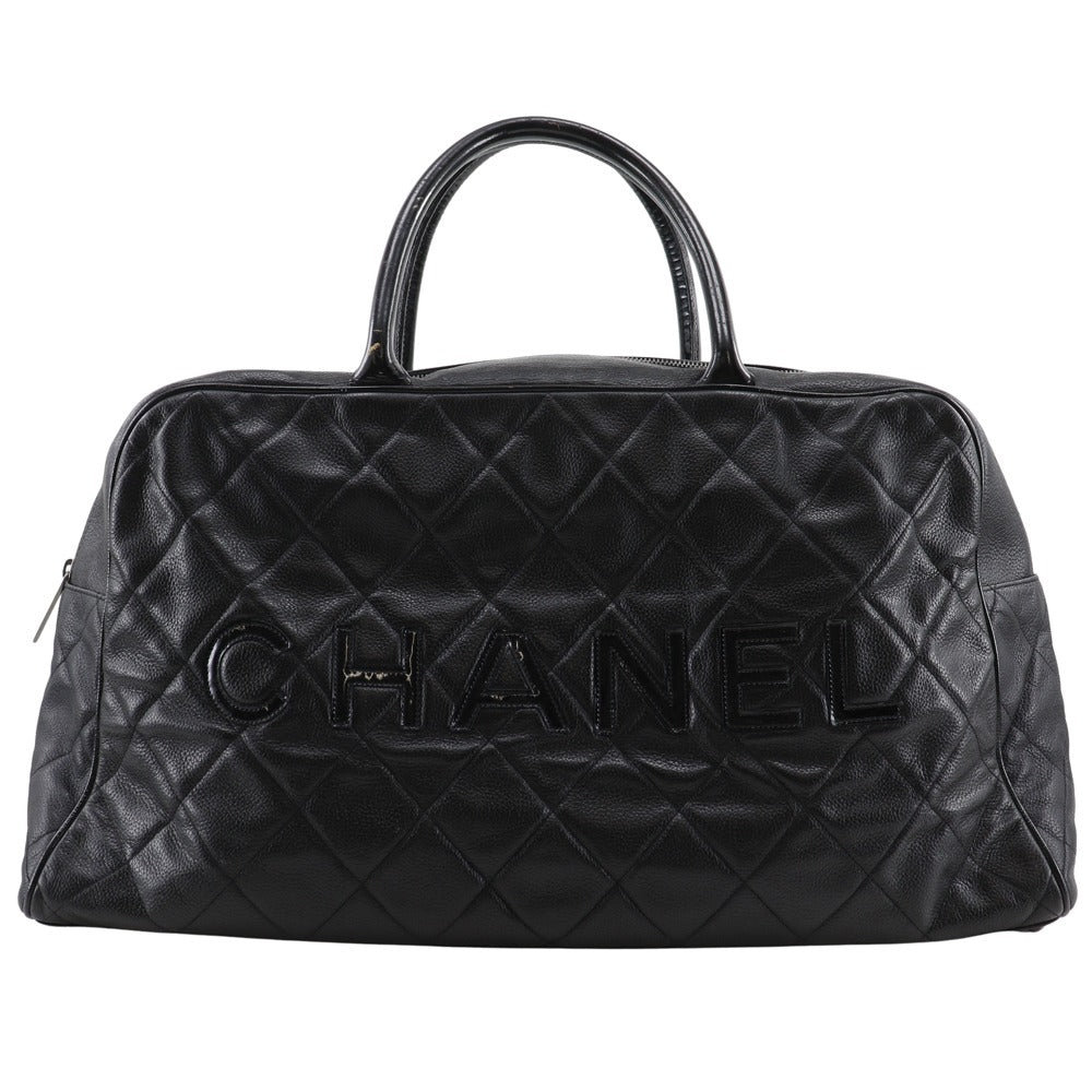 Chanel Matelasse Caviar Skin Boston Bag