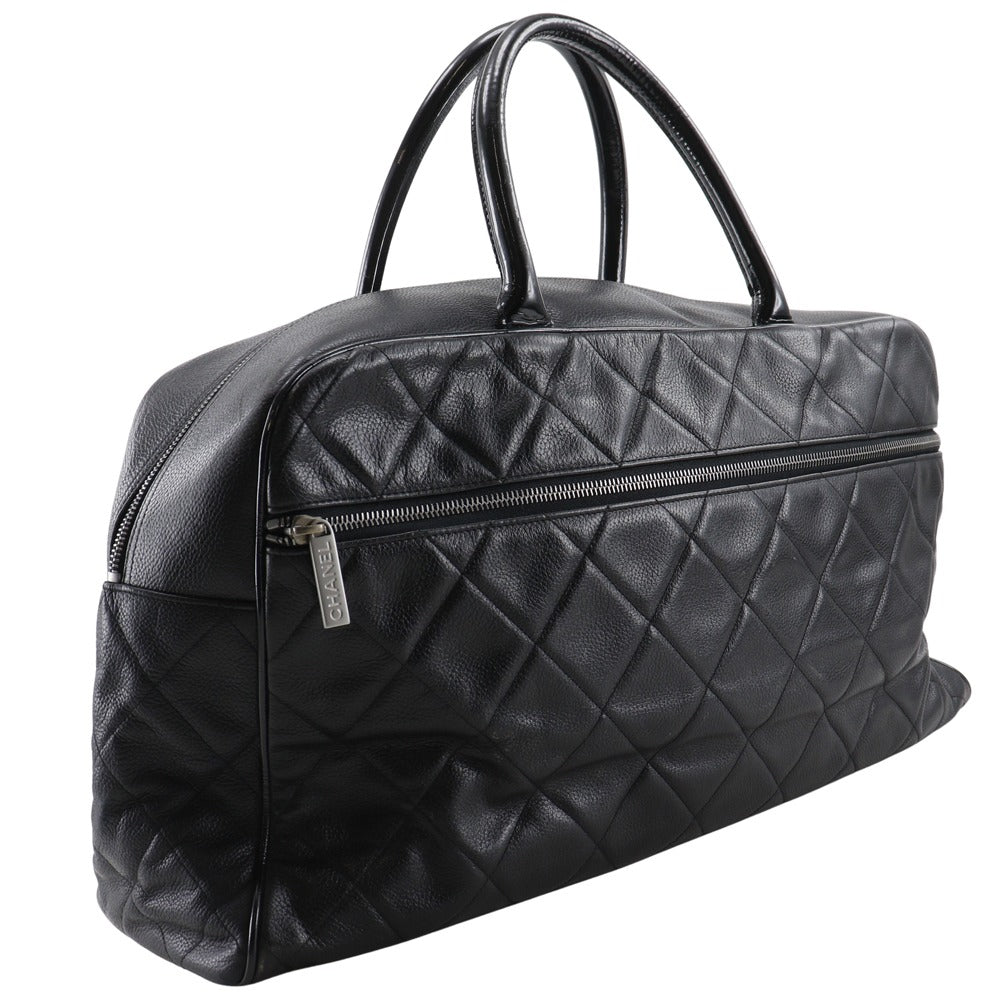 Chanel Matelasse Caviar Skin Boston Bag