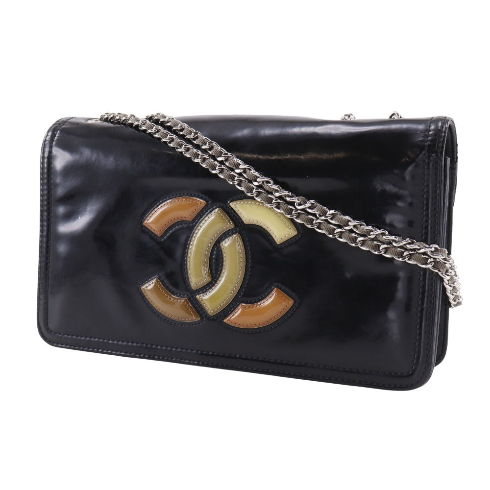 Chanel Lipstick Line Patent Leather Shoulder Bag