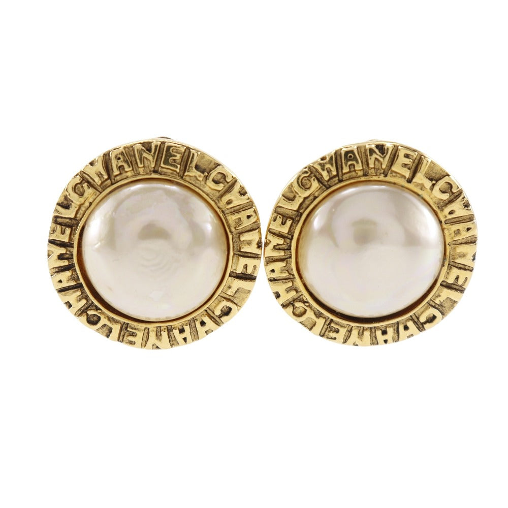 Chanel Round Logo Earrings