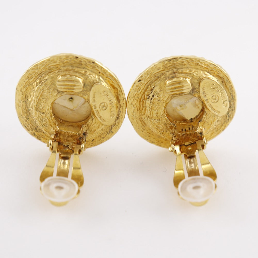 Chanel Round Logo Earrings