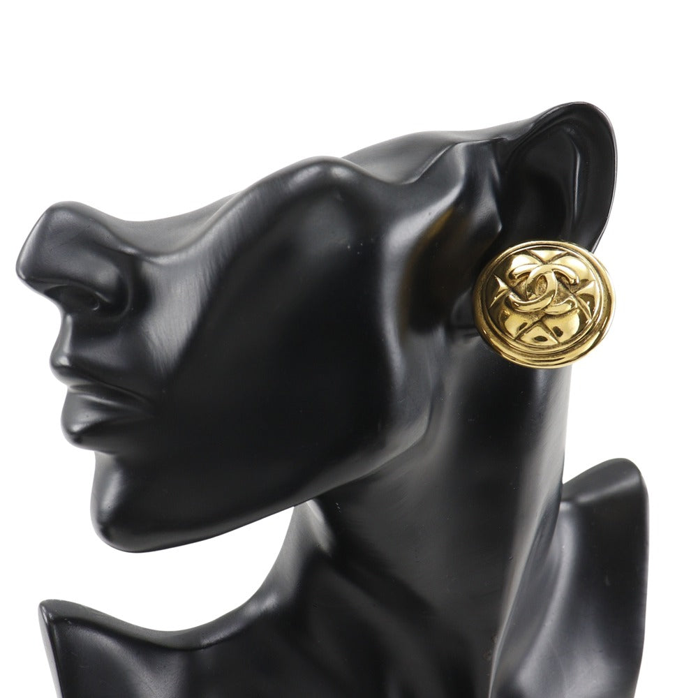 Chanel Coco Mark Matelasse Earrings