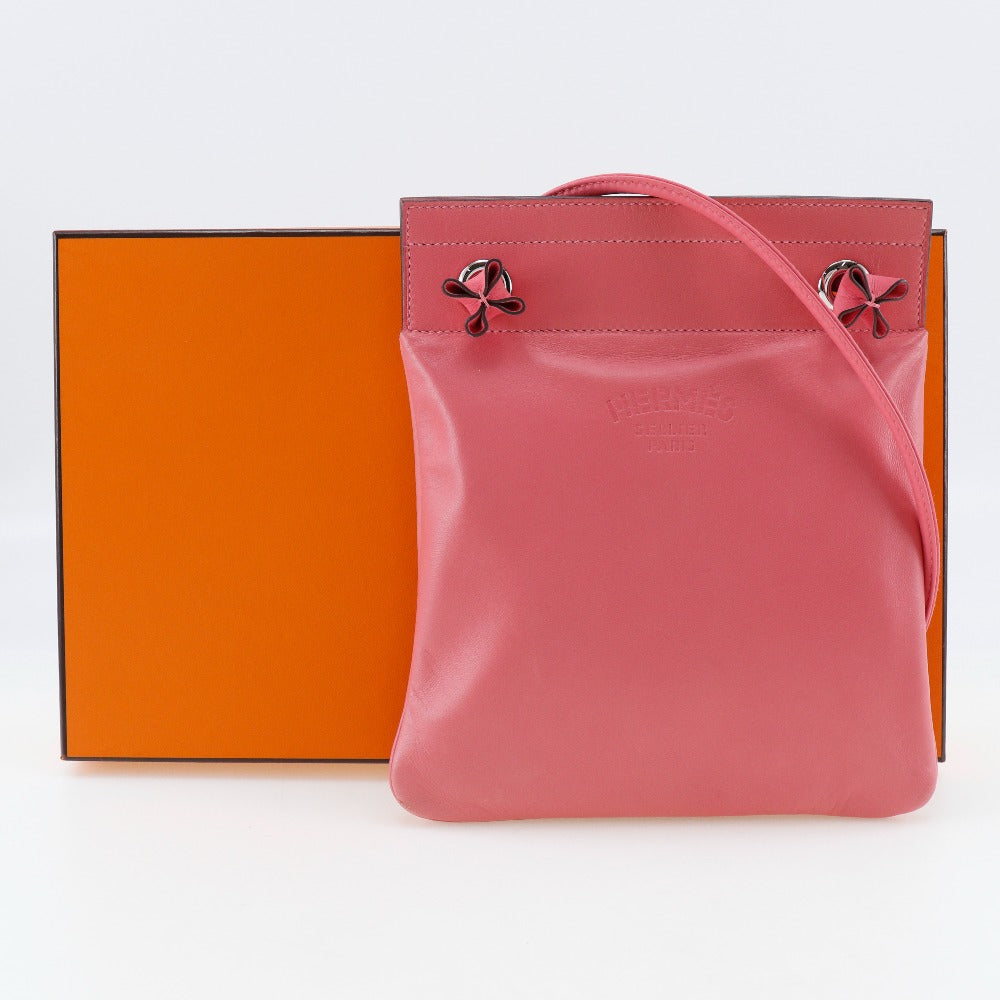 HERMES Shoulder Bag Calfskin pink Aline Mini Women  d