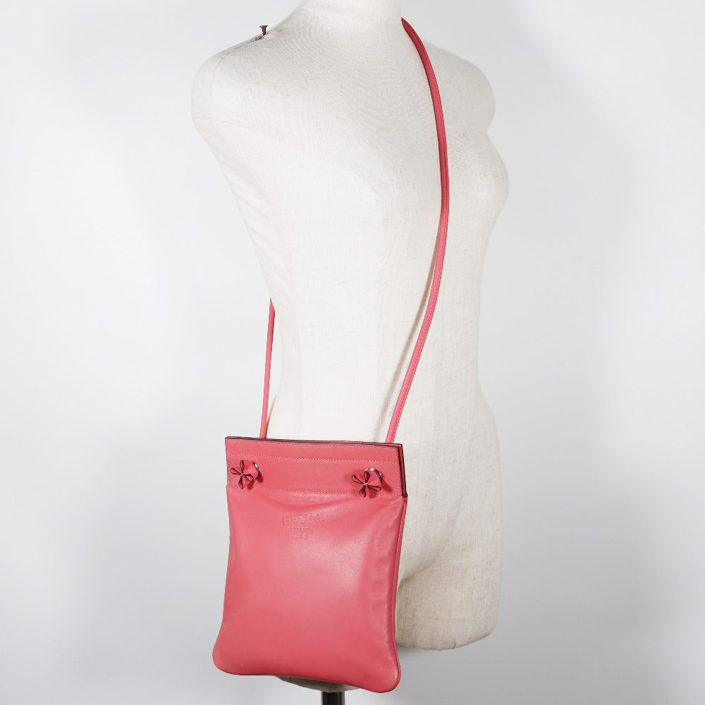 HERMES Shoulder Bag Calfskin pink Aline Mini Women  d