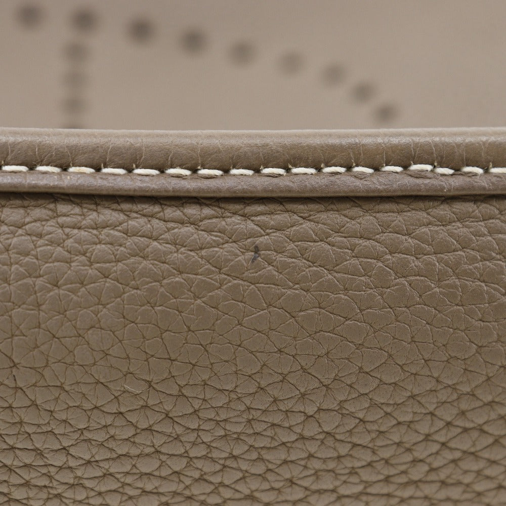 HERMES Shoulder Bag Taurillon Clemence Gold Metal Evelyn 3PM Women  d