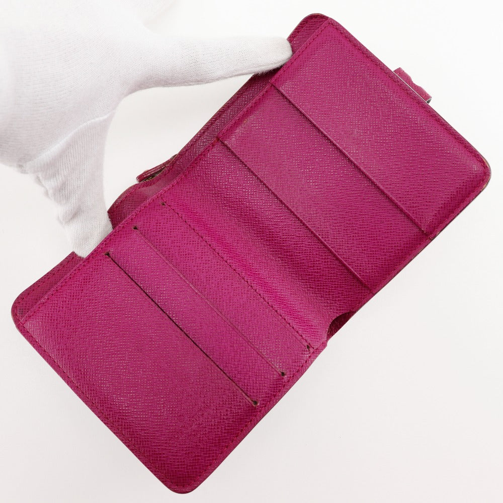 LOUIS VUITTON Bifold Wallet M95188 Monogram canvas Brown / Pink Monogram Perfo Compact zip Women  d