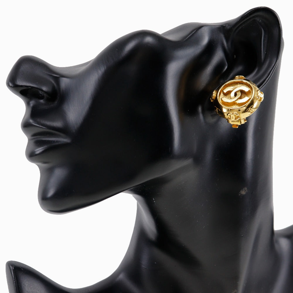 Chanel Coco Mark   Gold Earrings
