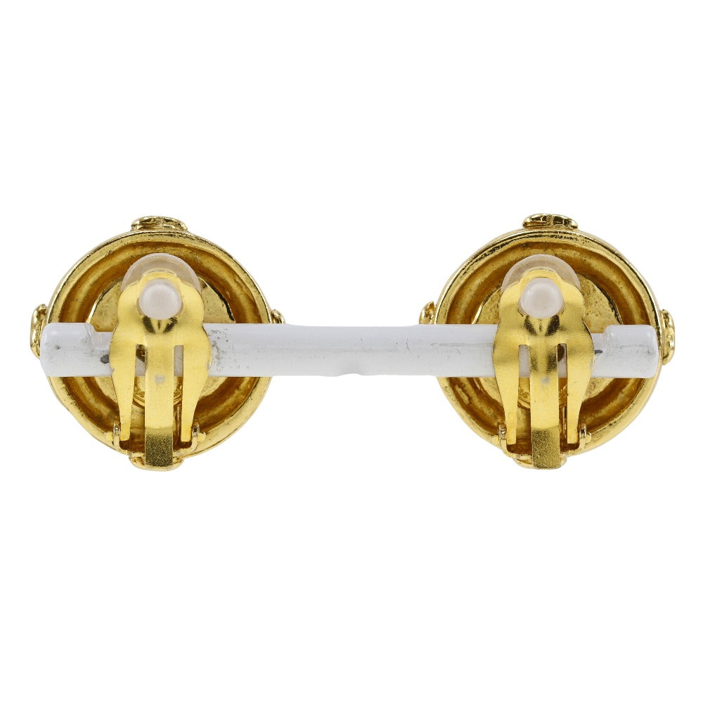 Chanel Coco Mark   Gold Earrings