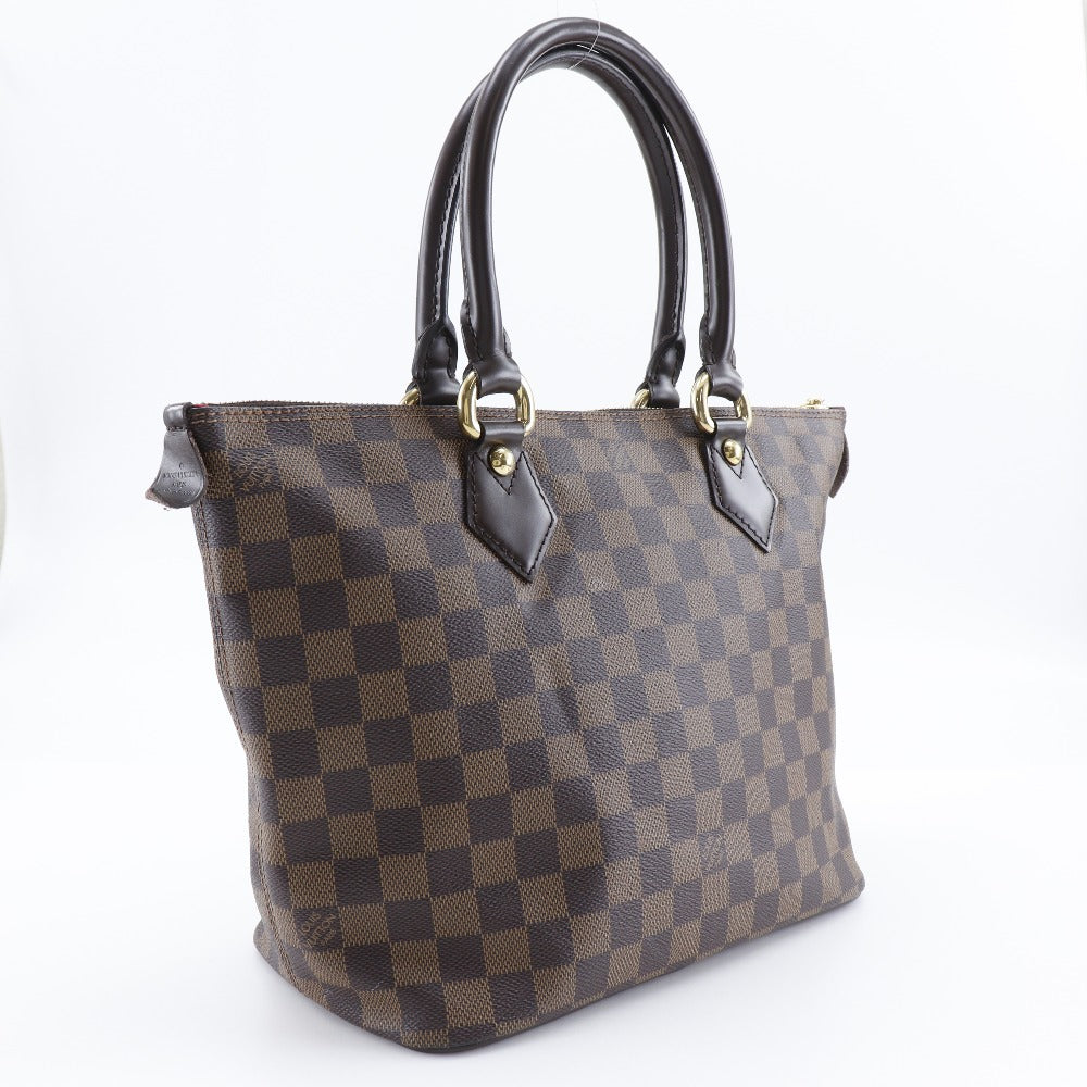 LOUIS VUITTON Tote Bag N51183 Damier canvas Brown Saleya PM Women