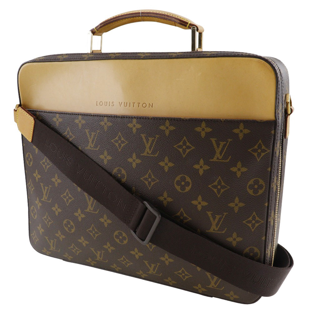 LOUIS VUITTON Business bag Monogram canvas Brown 2WAYShoulder Special order Porto Ordina Tour Savanna mens  d