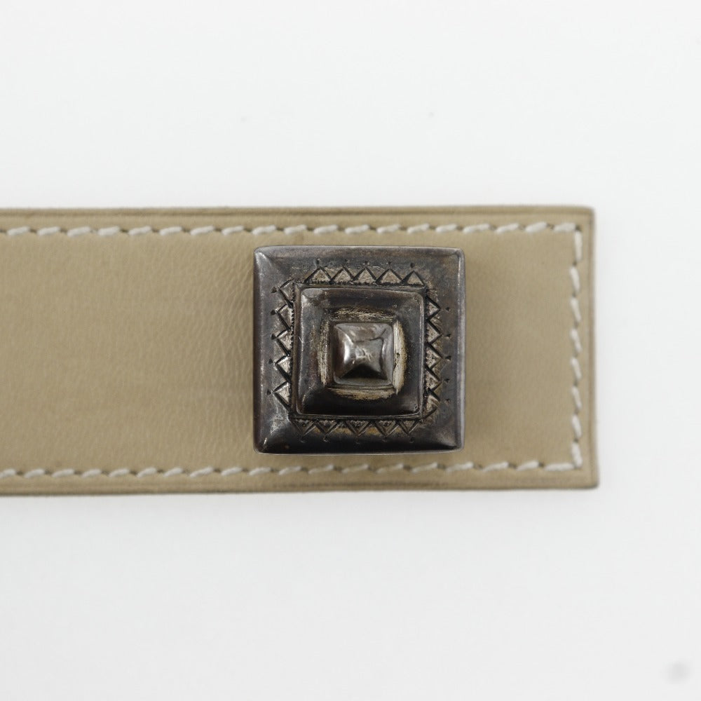 HERMES bracelet Calfskin beige Artemis Tuareg Women  d