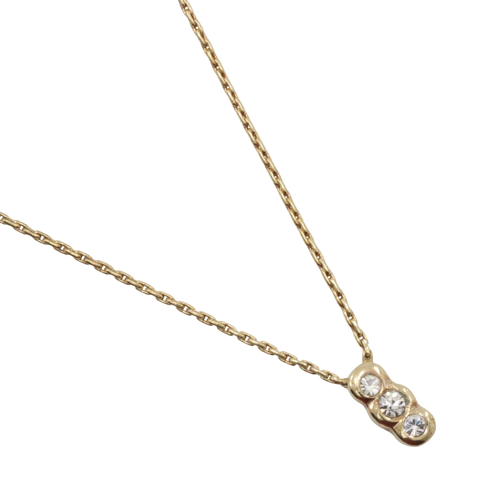 Dior Gold Plated Rhinestone Necklace