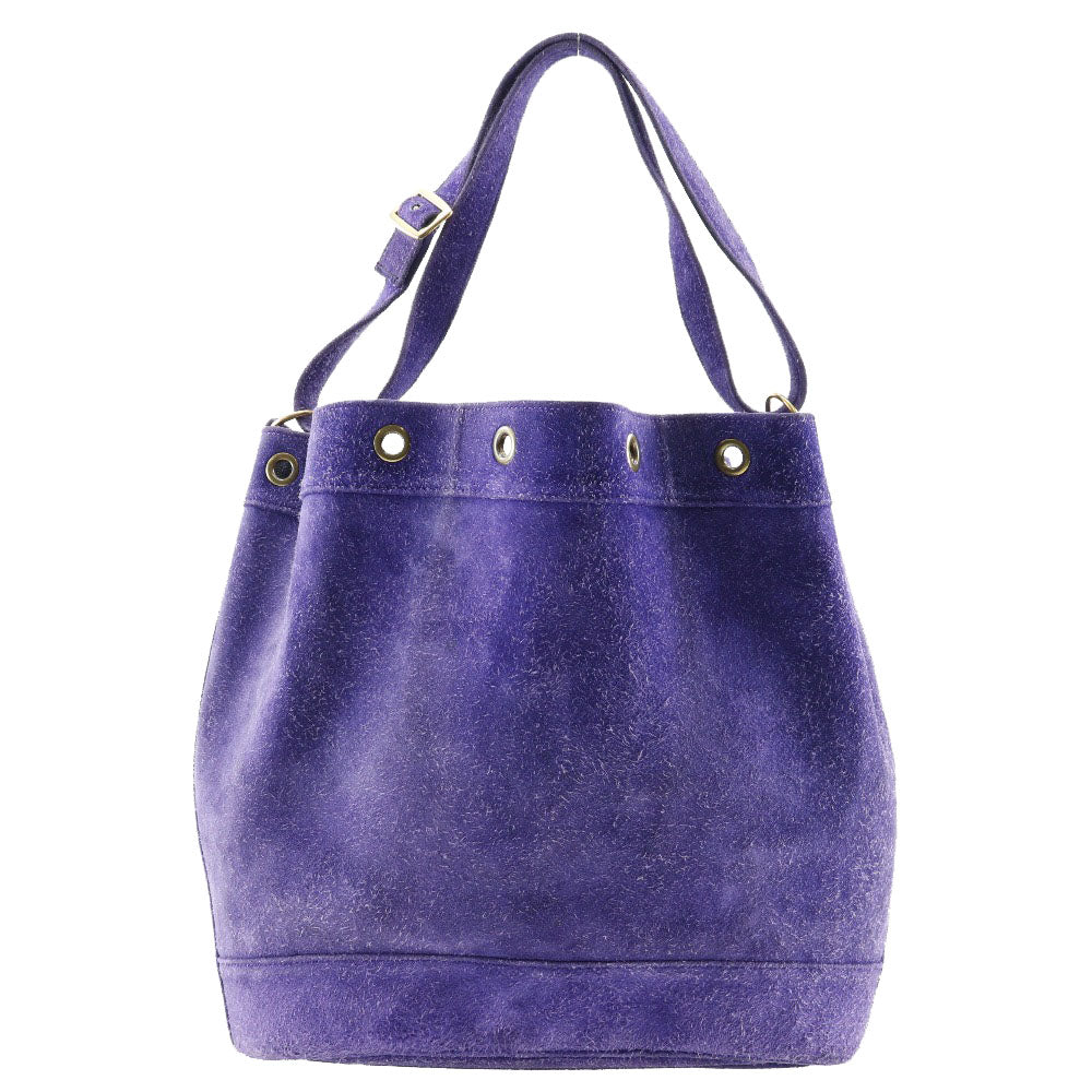 HERMES Shoulder Bag Suede purple Market GM Women  d