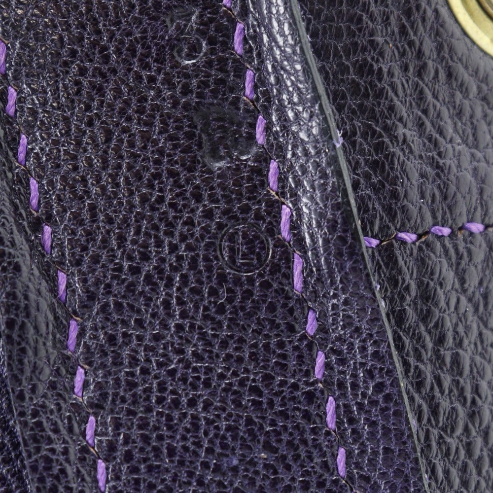 HERMES Shoulder Bag Suede purple Market GM Women  d