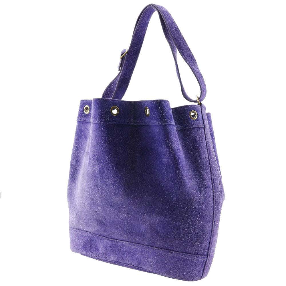HERMES Shoulder Bag Suede purple Market GM Women  d