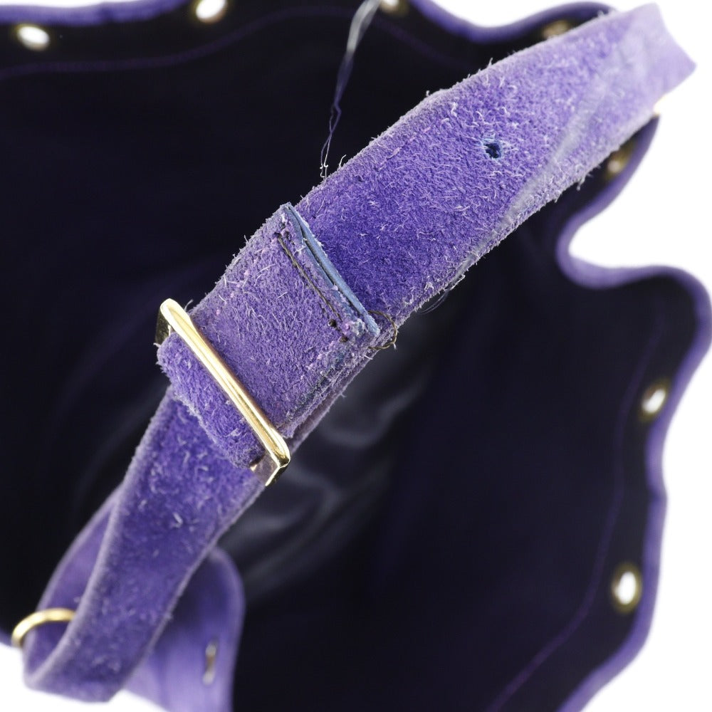 HERMES Shoulder Bag Suede purple Market GM Women  d