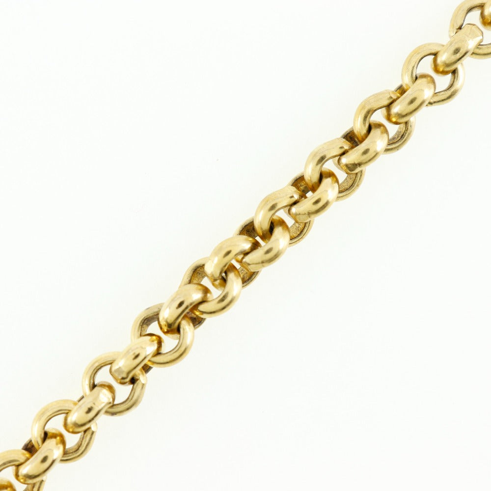 CHANEL Necklace Plated Gold gold   Turn lock COCO Mark Flower Women