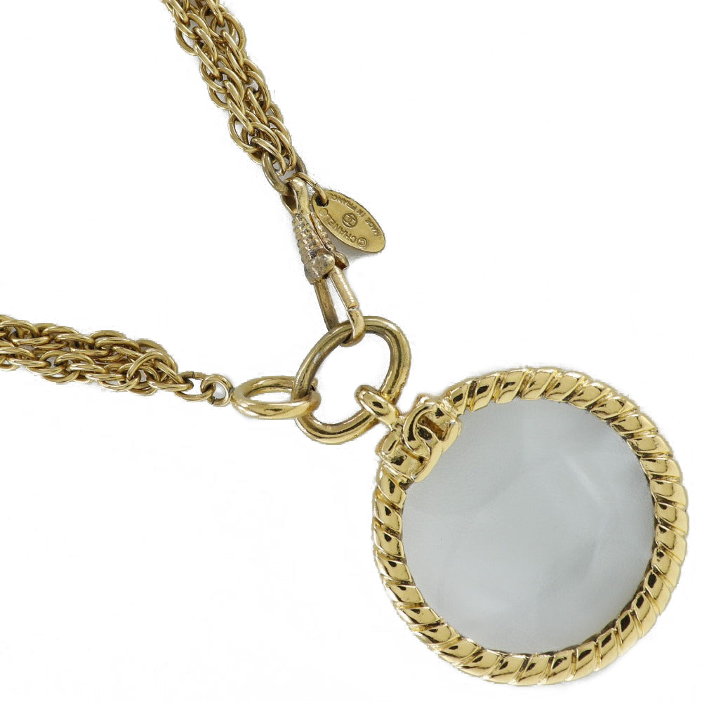 CHANEL Necklace Plated Gold gold   Double chain Loupe Women