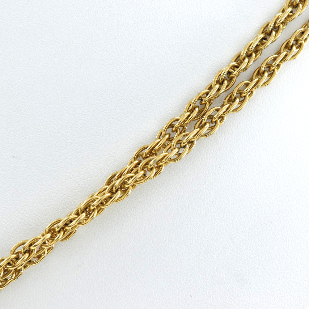 CHANEL Necklace Plated Gold gold   Double chain Loupe Women