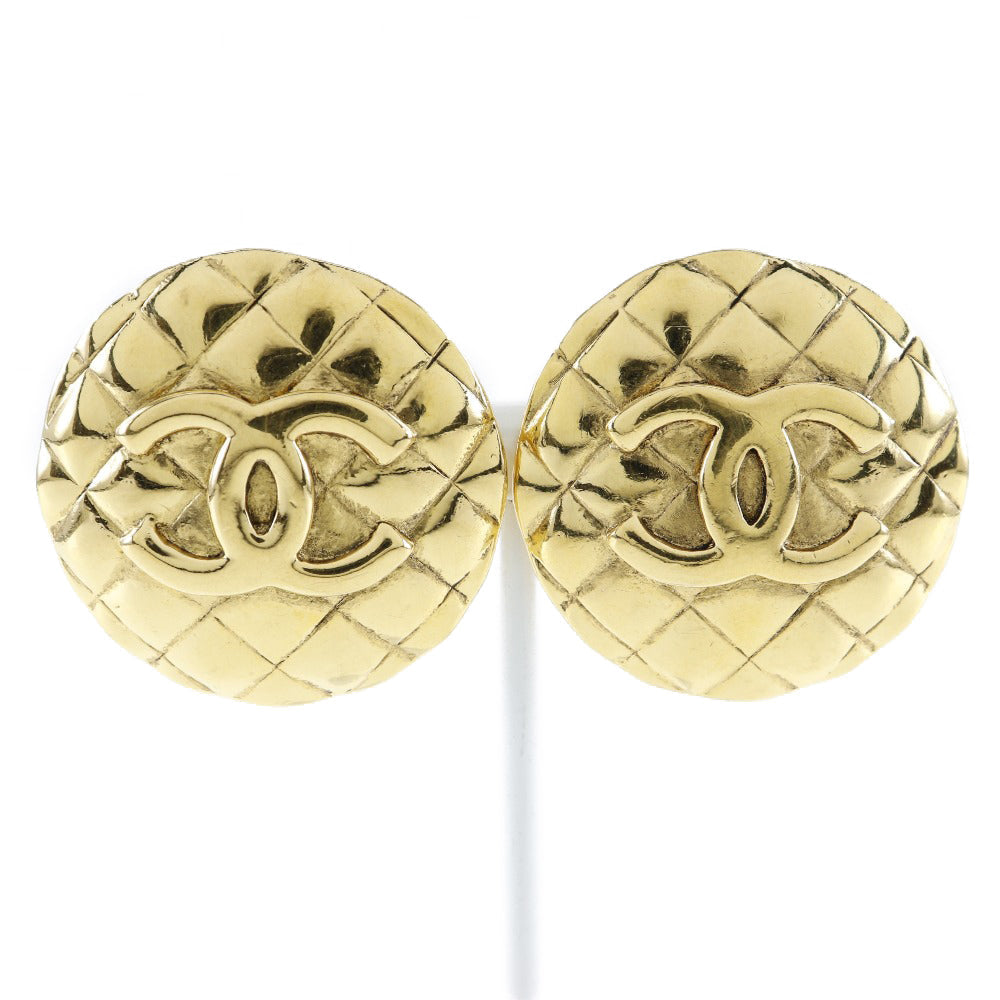 CHANEL Earring Plated Gold gold   Matrasse COCO Mark Women