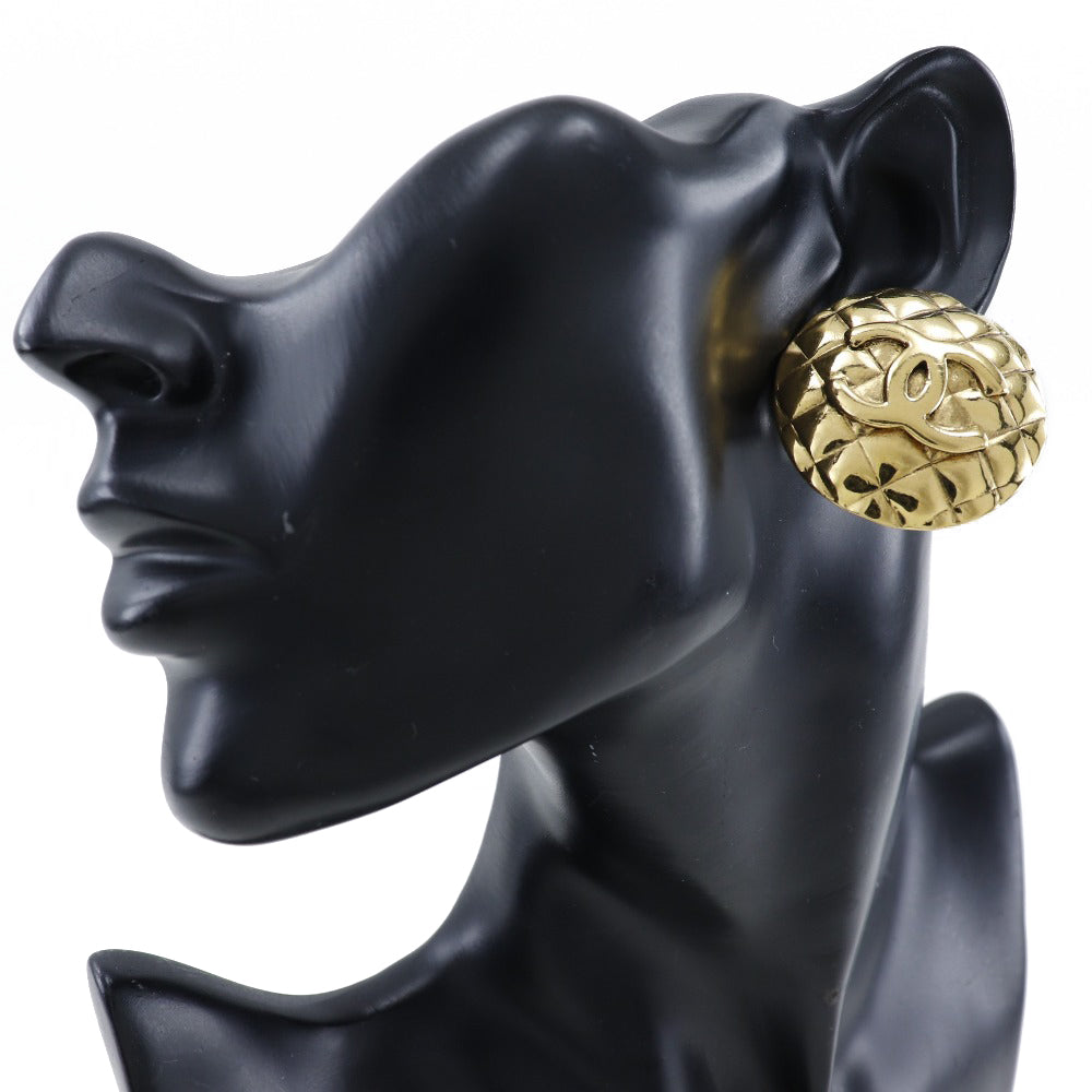 CHANEL Earring Plated Gold gold   Matrasse COCO Mark Women