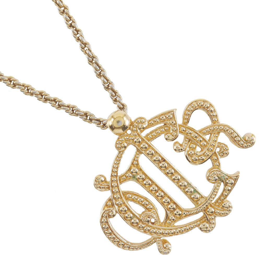Dior Necklace Plated Gold gold   Emblem logo Women