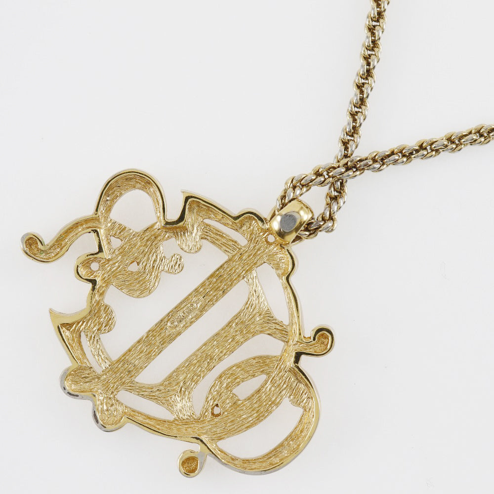 Dior Necklace Plated Gold gold   Emblem logo Women