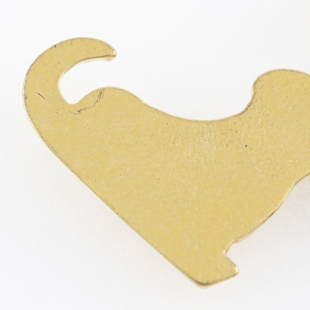 HERMES Brooch Plated Gold gold vintage LES FETES EN HERMES Skate shoes Women  d