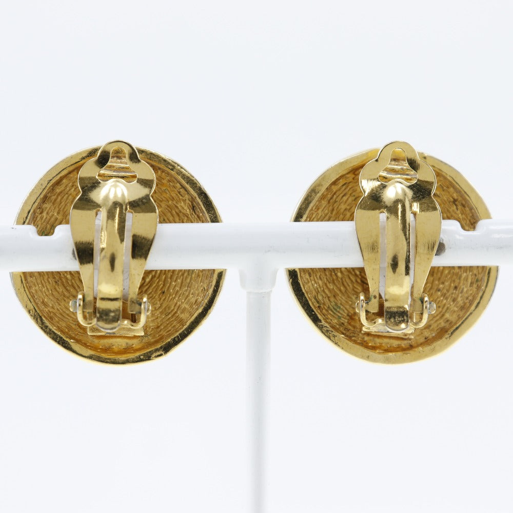 CHANEL Earring Plated Gold gold   Matrasse COCO Mark Women
