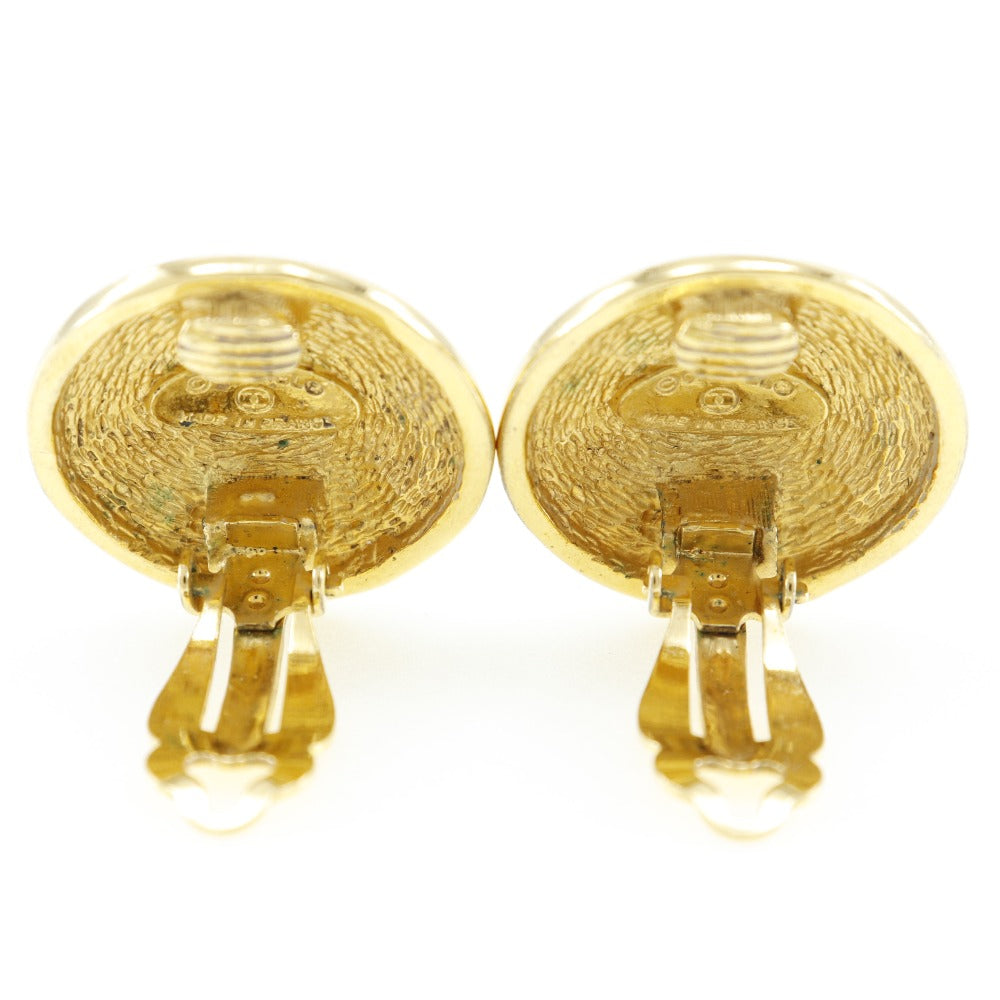 CHANEL Earring Plated Gold gold   Matrasse COCO Mark Women