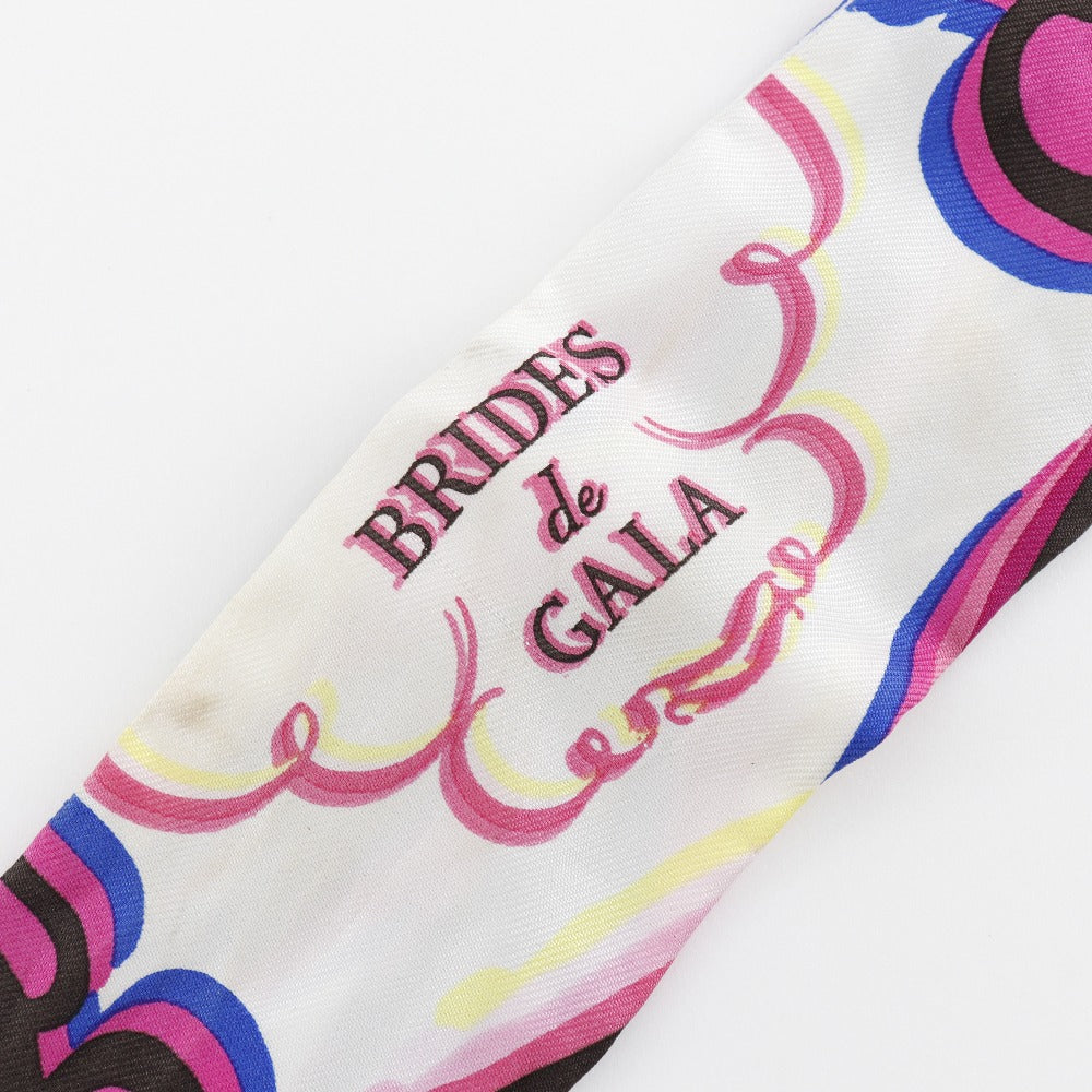 HERMES scarf silk pink Brides de Gala Shadow Brides de Gala Shadow TwillyBucket Women  d