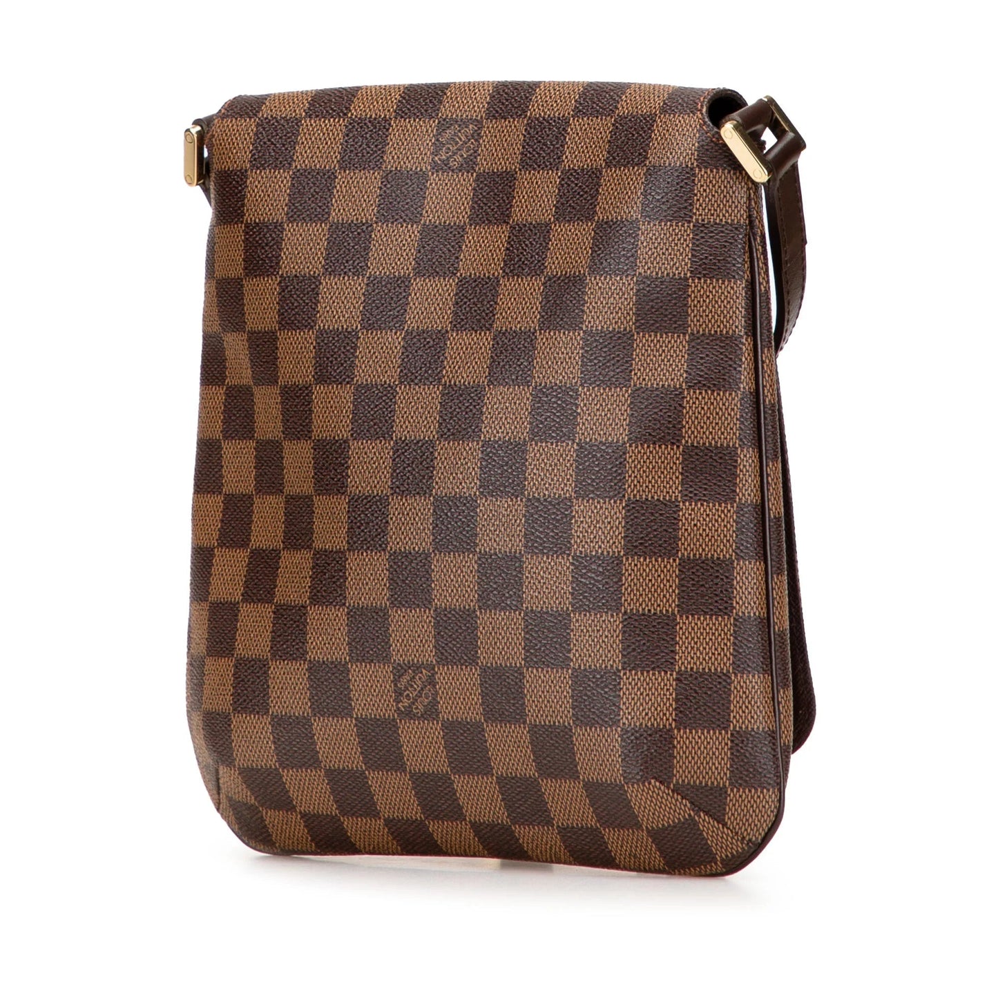 Brown Louis Vuitton Damier Ebene M tte Salsa Long Strap Crossbody Bag