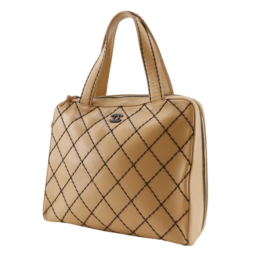 Chanel Wild Stitch Calfskin 2way Tote Bag