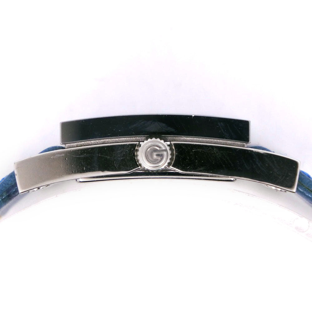 GUCCI Watches Quartz 7900P Stainless Steel , Leather Silver/light blue Silver dial Women  d