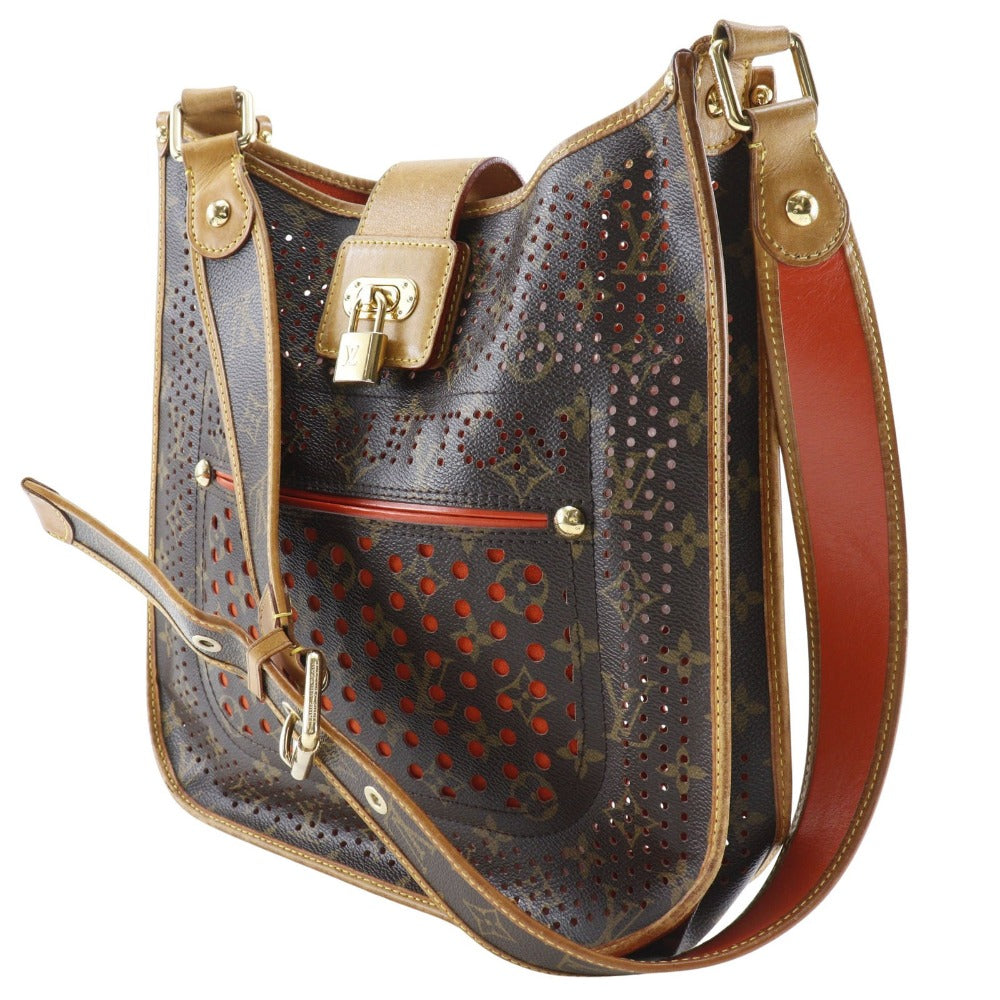 LOUIS VUITTON Shoulder Bag M95174 Monogram Perfo Brown / orange M tte Women