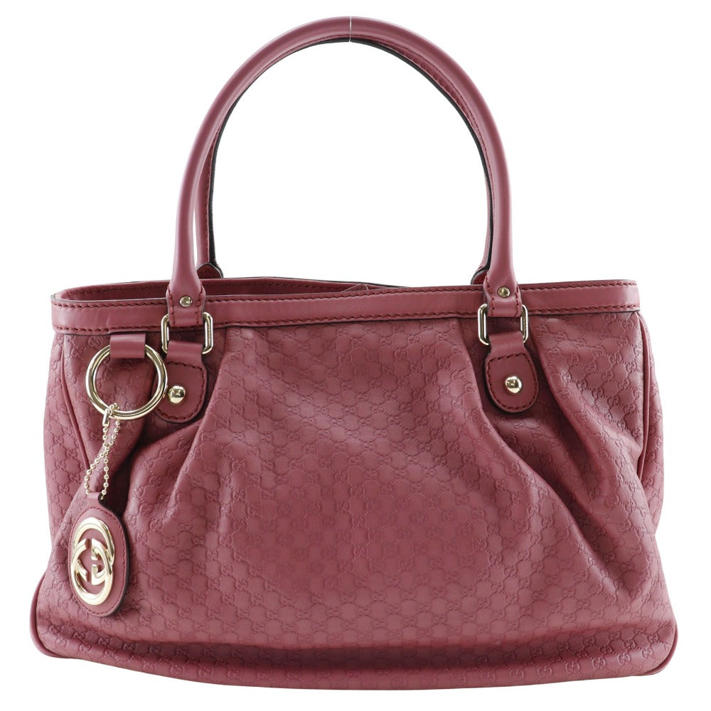 GUCCI Tote Bag 296835 ƒ}ƒCƒNƒ�ƒOƒbƒ`ƒVƒ} Sima leather pink Micro Guccisima Sukey Women