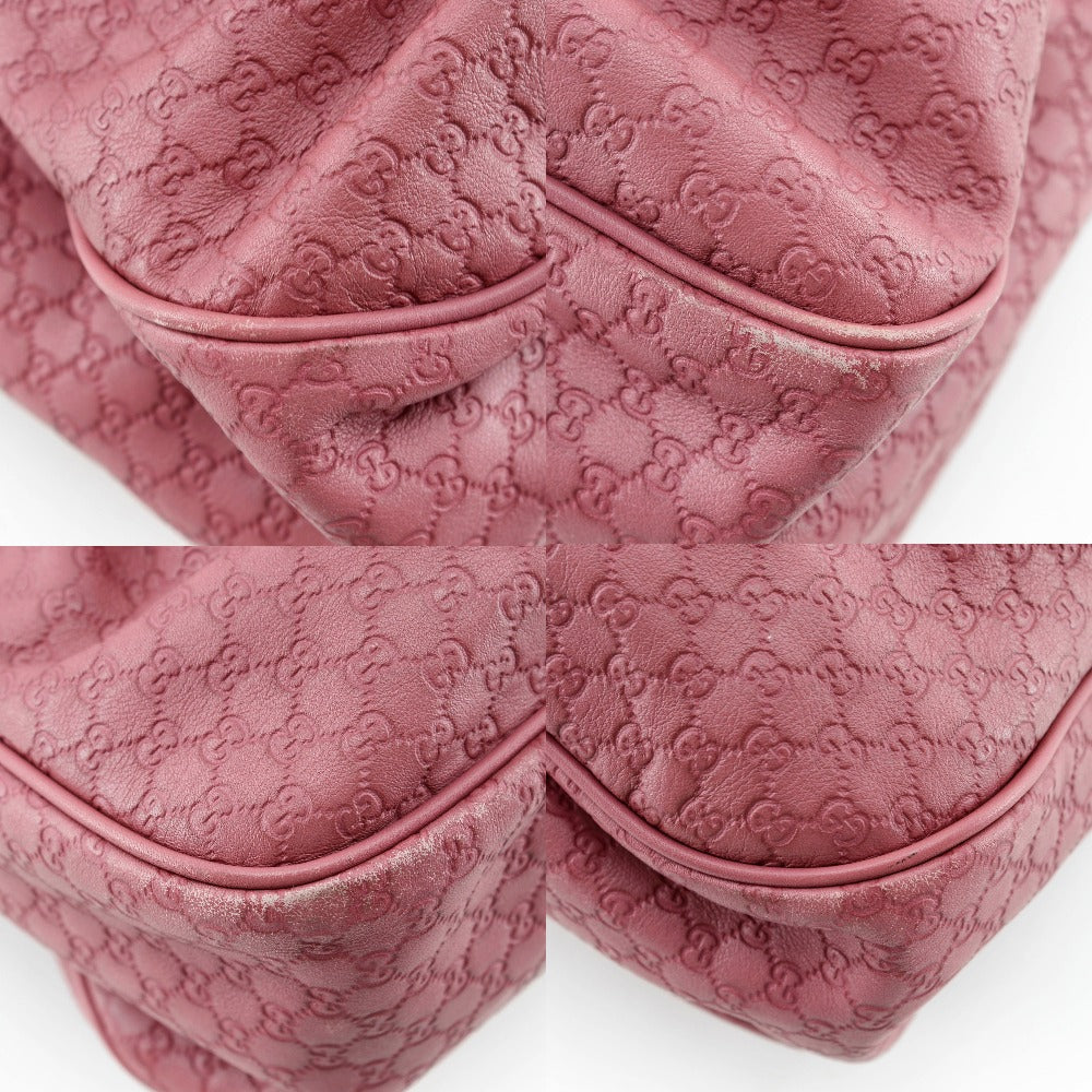 GUCCI Tote Bag 296835 ƒ}ƒCƒNƒ�ƒOƒbƒ`ƒVƒ} Sima leather pink Micro Guccisima Sukey Women
