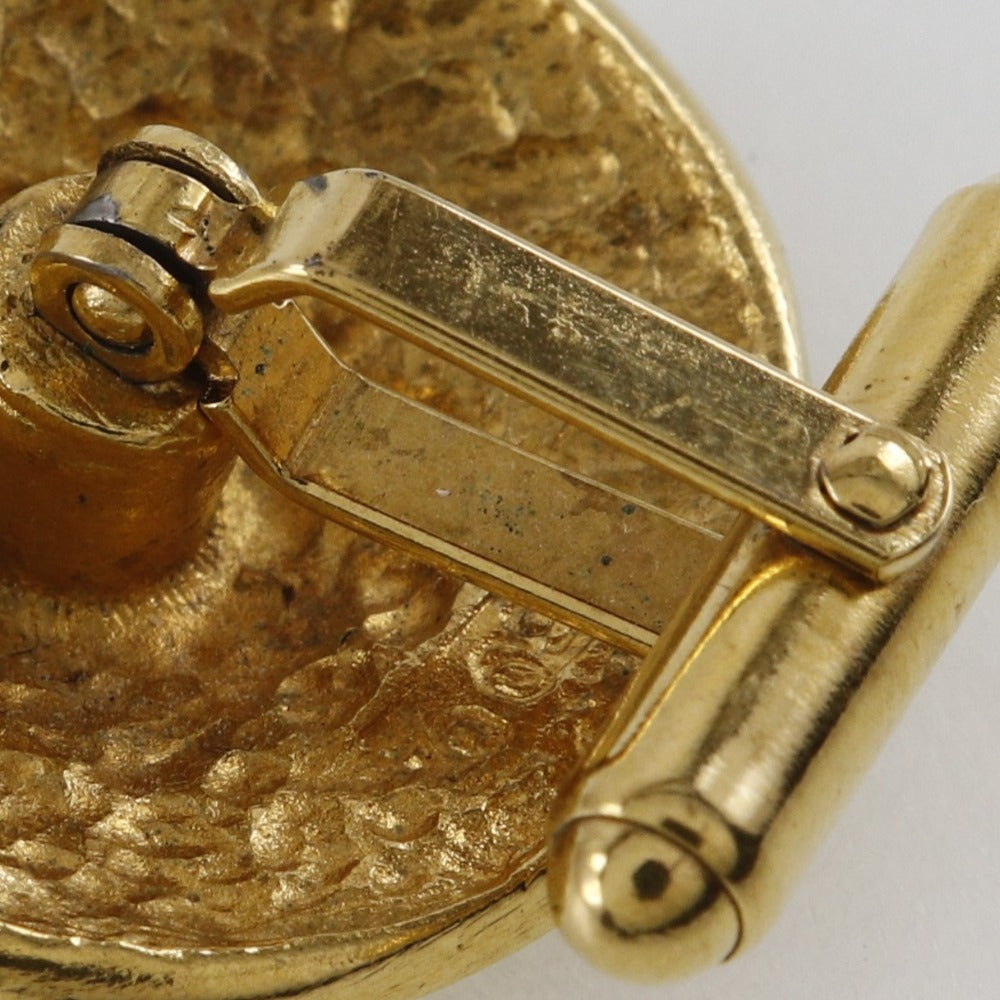 CHANEL cuffs Plated Gold gold   flour logo mens