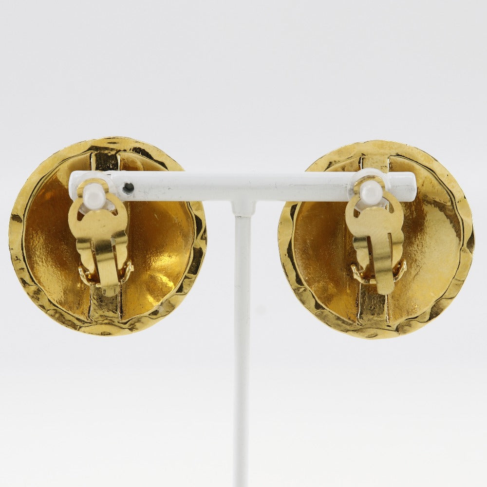 CHANEL Earring Plated Gold gold   Matrasse COCO Mark Women