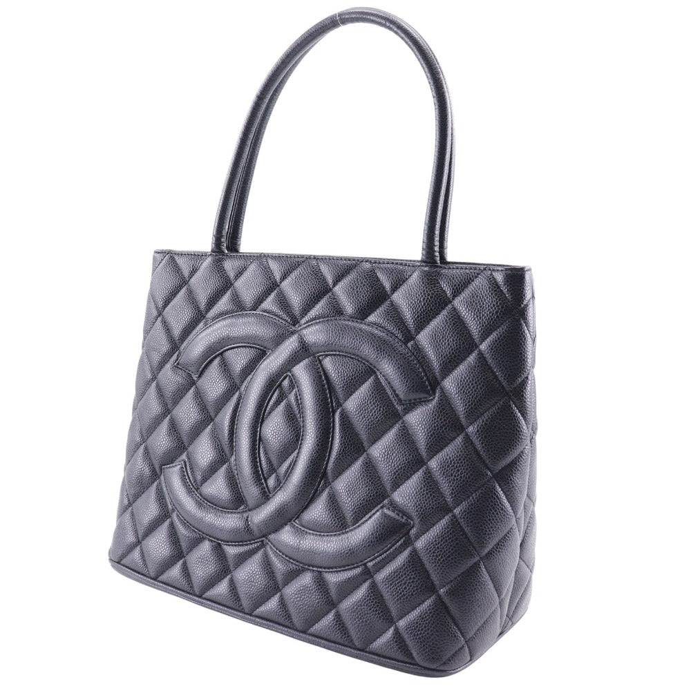 CHANEL Tote Bag Caviar skin black   Tote Women