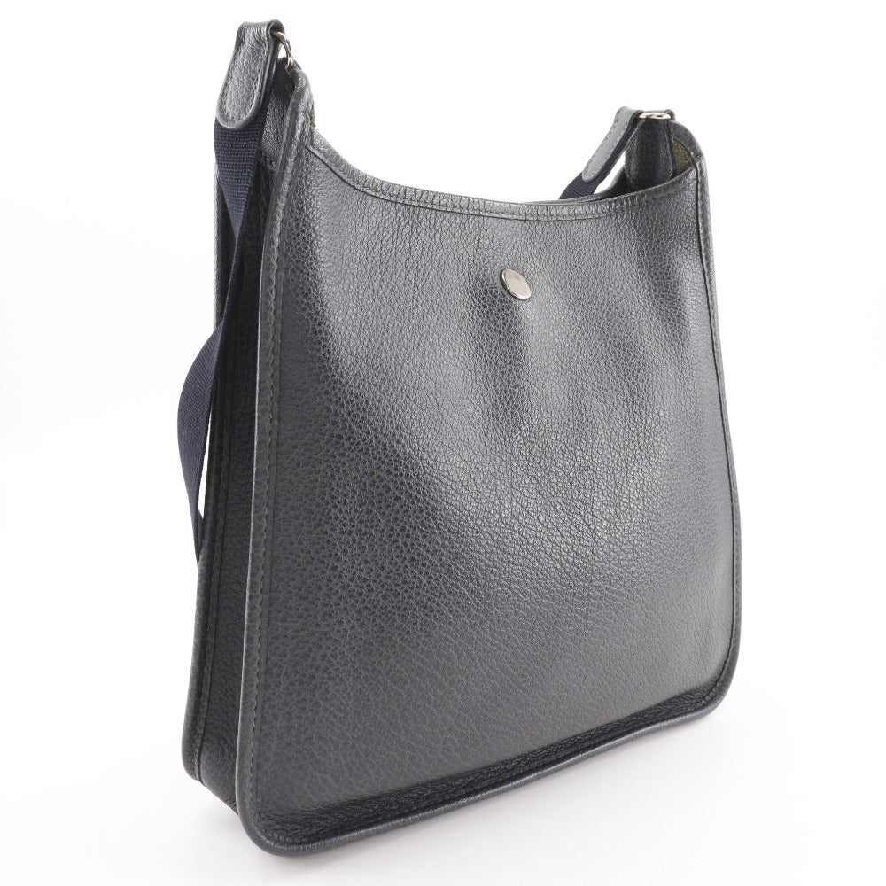 HERMES Shoulder Bag leather gray Vespa 28 Women  d