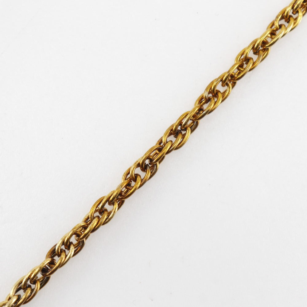 CHANEL Necklace Plated Gold gold   COCO Mark Women