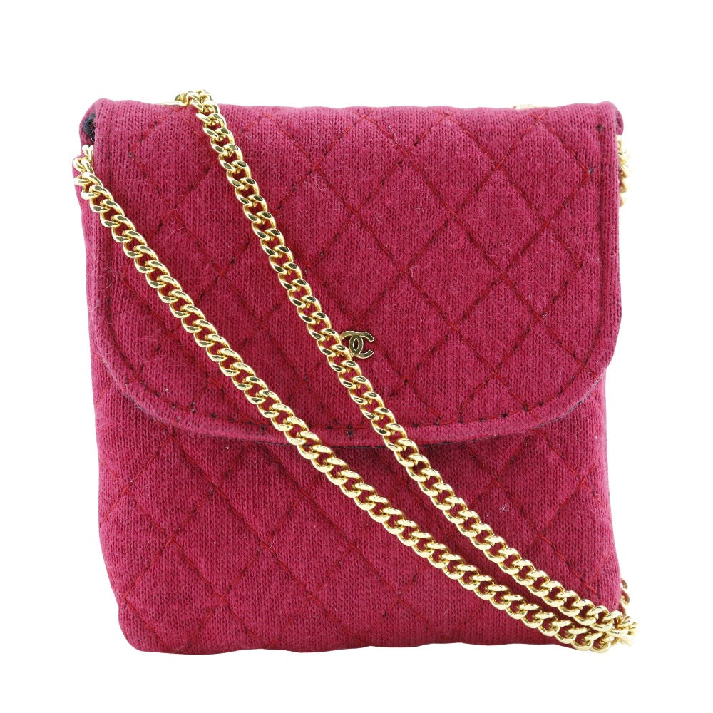 Chanel Chain Pouch Cotton Pouch