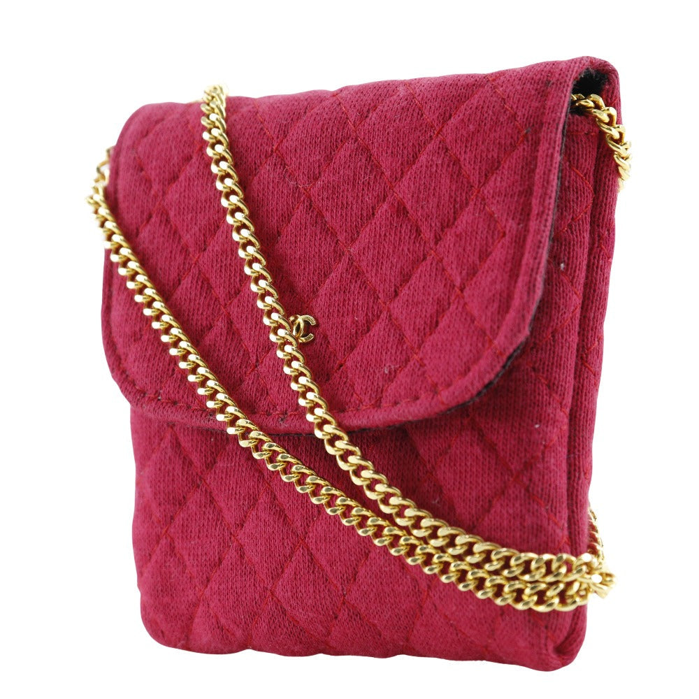 Chanel Chain Pouch Cotton Pouch
