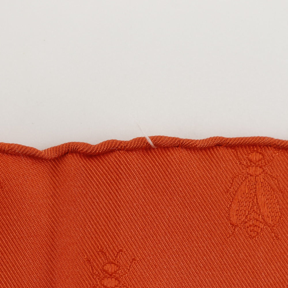 HERMES scarf silk White / orange Napoleon NAPOLEON Carre90 Women  d