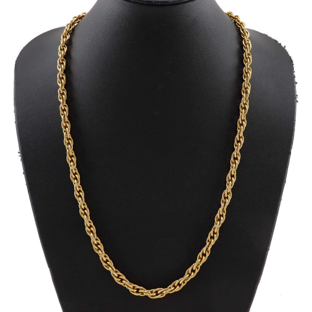 CHANEL Necklace Plated Gold gold   Long chain Women