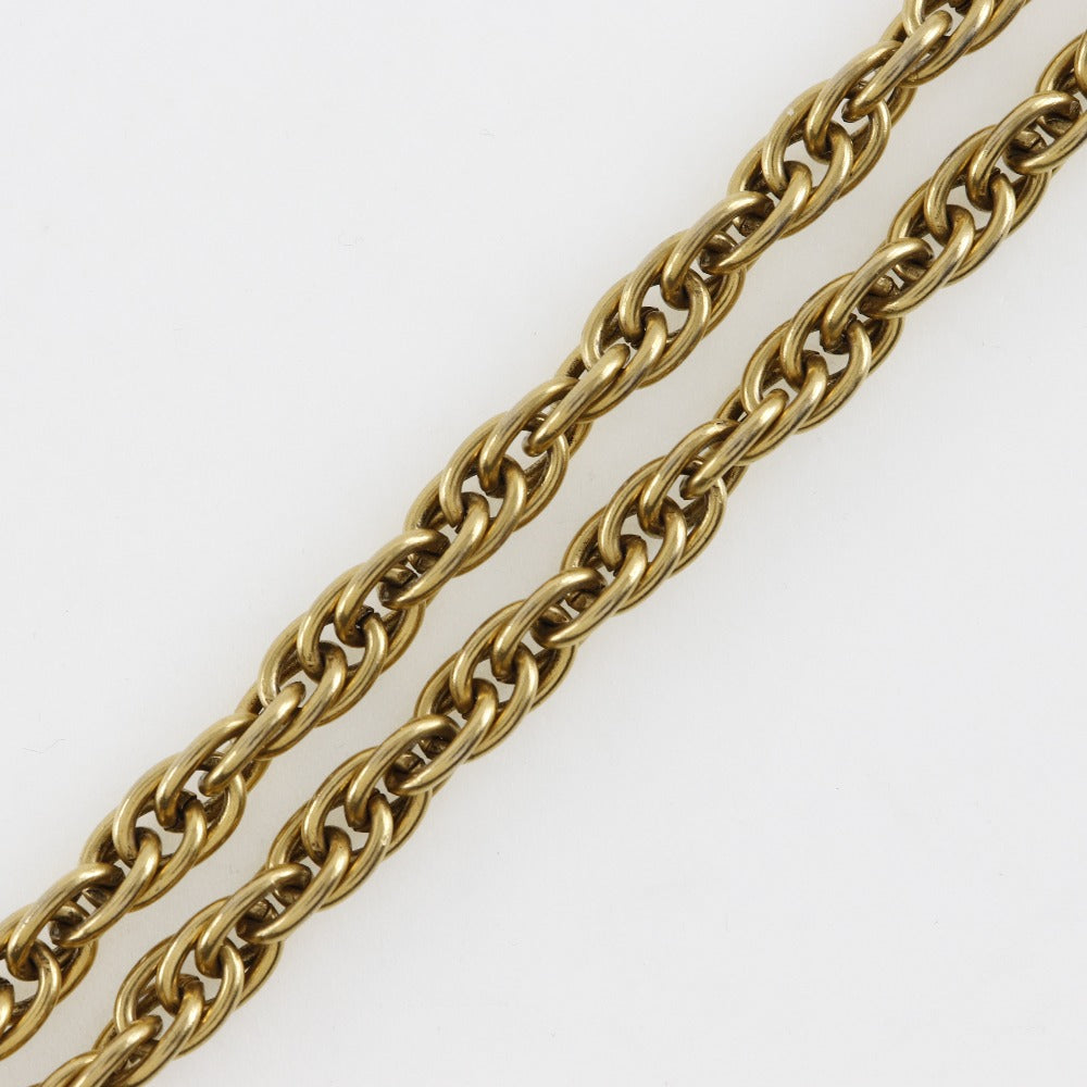 CHANEL Necklace Plated Gold gold   Long chain Women