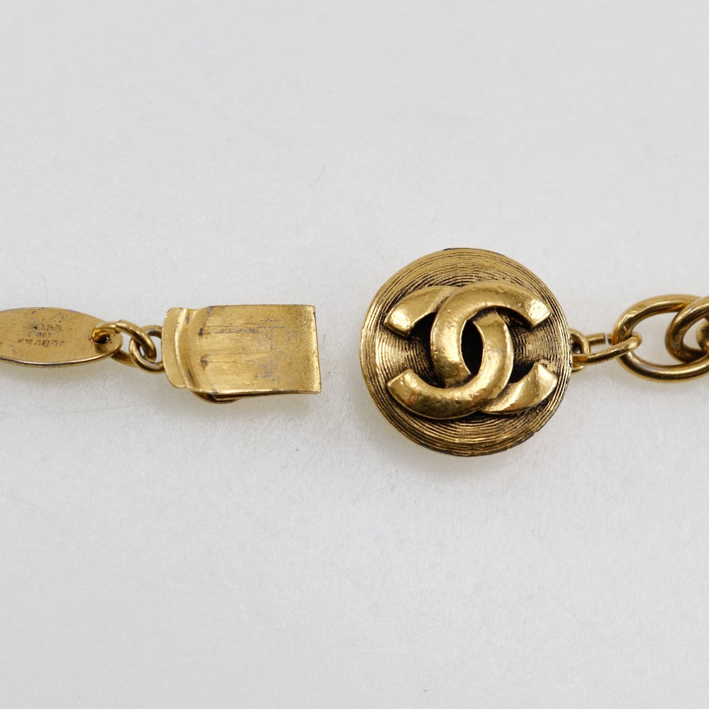 CHANEL Necklace Plated Gold gold   Long chain Women